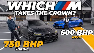 Battle of the NEW M Cars: 750HP M4 xDrive vs 600HP M2 *WE ASK THE PUBLIC* #M4 #M2 #BMW