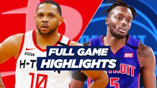 HOUSTON ROCKETS vs DETROIT PISTONS | FULL GAME HIGHLIGHTS | January 22, 2021