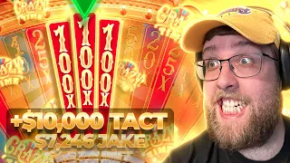 TOP MULTIPLIER WIN ON CRAZY TIME LIVE GAME SHOW! (BIG WIN)