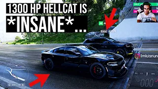 RACING A 1700 HP TRACKHAWK WITH A 1300 HP HELLCAT CHARGER | Forza Horizon 5 Hellcat is insane...