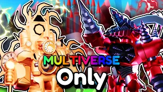 I Used ALL Multiverse Units In Toilet Tower Defnese! (Roblox)