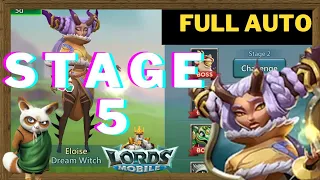 Dream Witch Stage 5 Full Auto Lords Mobile Limited Chellenge Saving Dreams Eloise