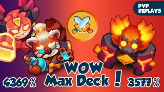 Max DECK Spirit Master vs Meteor Minotaur is not very COMMON but very exciting! PVP Rush Royale