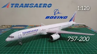 Hermercraft Models || Transaero Airlines Boeing 757-200 no winglet