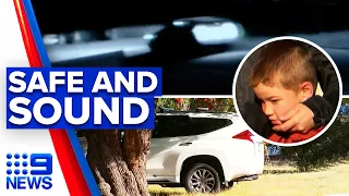 Boy reunited after thief steals family car | 9 News Australia