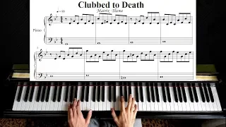 Clubbed To Death - Matrix Theme Piano Tutorial | With Sheet Music