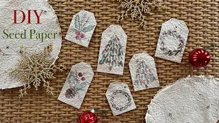 DIY plantable paper | How to make seed paper gift tags