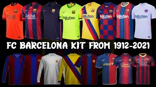 ALL FC BARCELONA KIT FROM 1912/2022 | Home ,Away &Thrird Kit