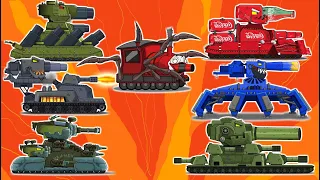 ALL SERIES Mega Tanks Vs Boss - Cartoons about tanks