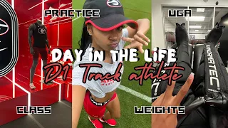 day in the life D1 athlete | UGA track: practice, classes, weights, etc