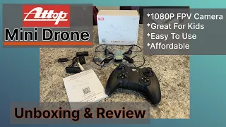 ATTOP X-PACK 10 Mini Drone with 1080P FPV Camera Unboxing & Review