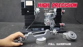 How to make High precision RC Truck Front Axle and Wheels from pvc.