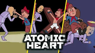 All Difficulty Cartoons - Atomic Heart 2023 (Soviet Boy/Pioneer Animations)