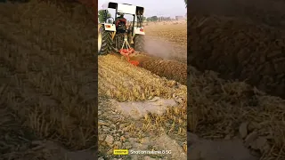 swaraj 855 hml on plough 16 inch depth 🦾 #sidhumoosewala #swaraj #bhagatsingh