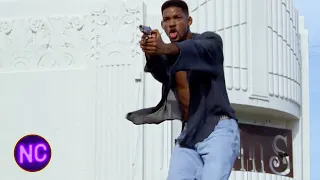 "Julie, get down!" | Shootout Scene | Bad Boys (1995) | Now Comedy