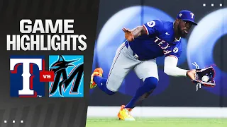 Rangers vs. Marlins Game Highlights (6/2/24) | MLB Highlights