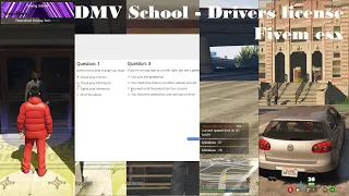 Gta V FiveM DMV School - Drivers license [esx]
