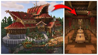 Building an Epic Minecraft Library And Storage!