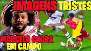 MARCELO PISA NA PERNA DO JOGADOR DO ARGENTINO JR E QUEBRA A PERNA DELE NA HORA! JOGO DA LIBERTADORES