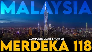 Merdeka 118 Light Show | 2024 | Munoha Tour