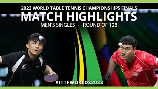 Liang Jingkun vs Alfred Dela Pena | MS R128 | 2023 ITTF World Table Tennis Championships Finals