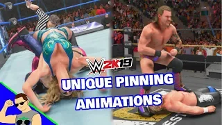 WWE 2K19 Unique Pinning Animations (WWE 2K19 Moves)