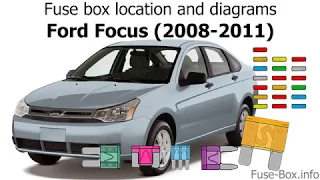 Fuse box location and diagrams: Ford Focus (2008-2011)