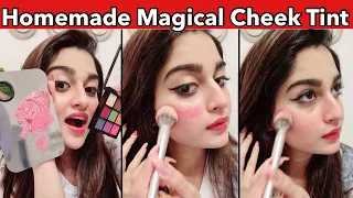 Magical DIY CHEEK TINT with only 2 INGREDIENTS 😍😍😍 | #shorts  #youtubeshorts