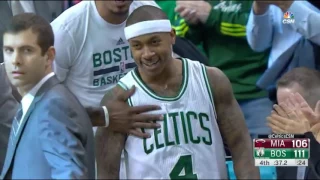 Isaiah Thomas Clutch Deep 3 vs MIA (30, Dec, 2016)