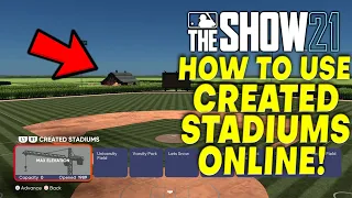 How to download CREATED STADIUMS ONLINE in Diamond Dynasty! MLB The Show 21 Beginners Guide