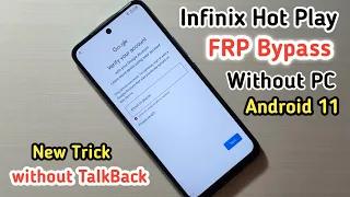 Infinix Hot 12 Play Frp bypass Android 11 | Without TalkBack | (X6816) Frp Bypass Without PC