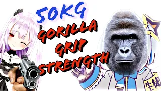 【Uruha Rushia】- Kanata's Gorilla 50kg grip strength【Collab】