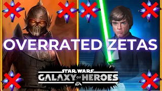 10 Zetas to AVOID (if necessary) in SWGOH