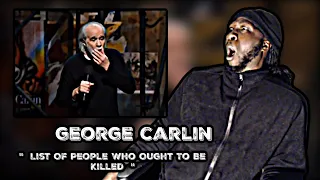 LMFAO!.. George Carlin - List Of People Who Ought To Be Killed | REACTION