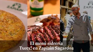 LA FIESTA DE LA SIDRA Y EL MENÚ SIDRERÍA DE ZAPIAIN SAGARDOA