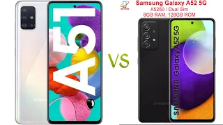 SAMSUNG GALAXY A51 vs SAMSUNG GALAXY A52 ⚡ 4G