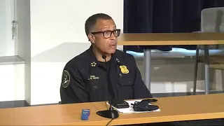 Detroit police, city leaders address violent protests in Downtown Detroit for George Floyd