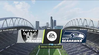 Raiders vs Seahawks Week 12 Simulation