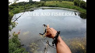 Рыбалка с рогаткой SLINGSHOT FISHING. Охота на САЗАНА С ЛОДКИ.
