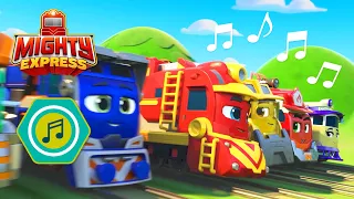 When the Trains Come Rolling in & More Kids Songs | Mighty Express Song Compilation | Nursery Rhymes