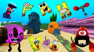 🍍 PLAYING AS CURSED ALPHABET LORE VS GARTEN OF BANBAN FNAF NEW SPONGEBOB ALPHABET in Garry's mod !