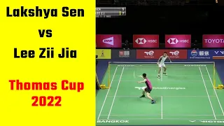 Lakshya Sen vs Lee Zii Jia | Thomas Cup 2022 |