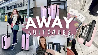 AWAY LUGGAGE REVIEW 🧳✈️ unboxing & first impressions • the medium & the bigger carry on suitcases