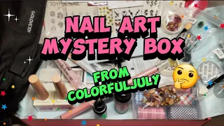 NAIL ART MYSTERY BOX! | COLORFULJULY JANUARY SUB BOX | IS IT REALLY WORTH IT?