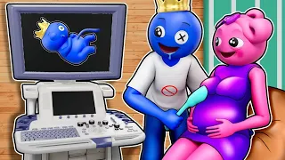 Pink is Pregnant - Rainbow Friends Sad Story | Rainbow Friends 2 | Cartoon Animation