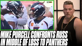 Russell Wilson Gets Yelled At By Broncos' Defender In Loss To Panthers | Pat McAfee Reacts