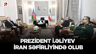 Prezident İlham Əliyev İran səfirliyində olub