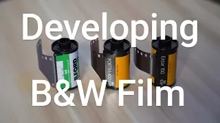 Developing my first black and white film