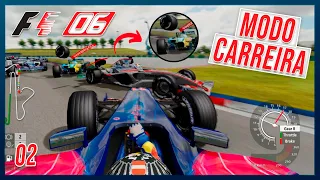 F1 2006 PS3 Championship Edition - Confusão na Largada na TORO ROSSO | Modo Carreira 02