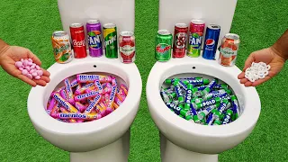 Polo VS Mentos !! Cola, Torku Noon, Fanta, Pepsi, Tropicana, Sprite, Fruko, Yedigün in the toilet